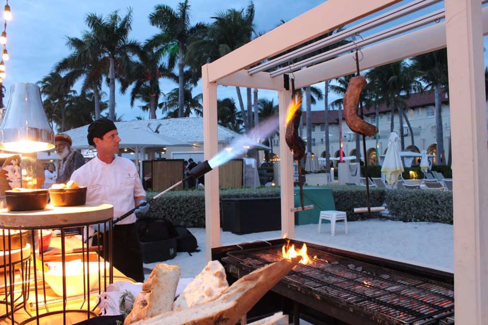 Chef at the outdoor grill