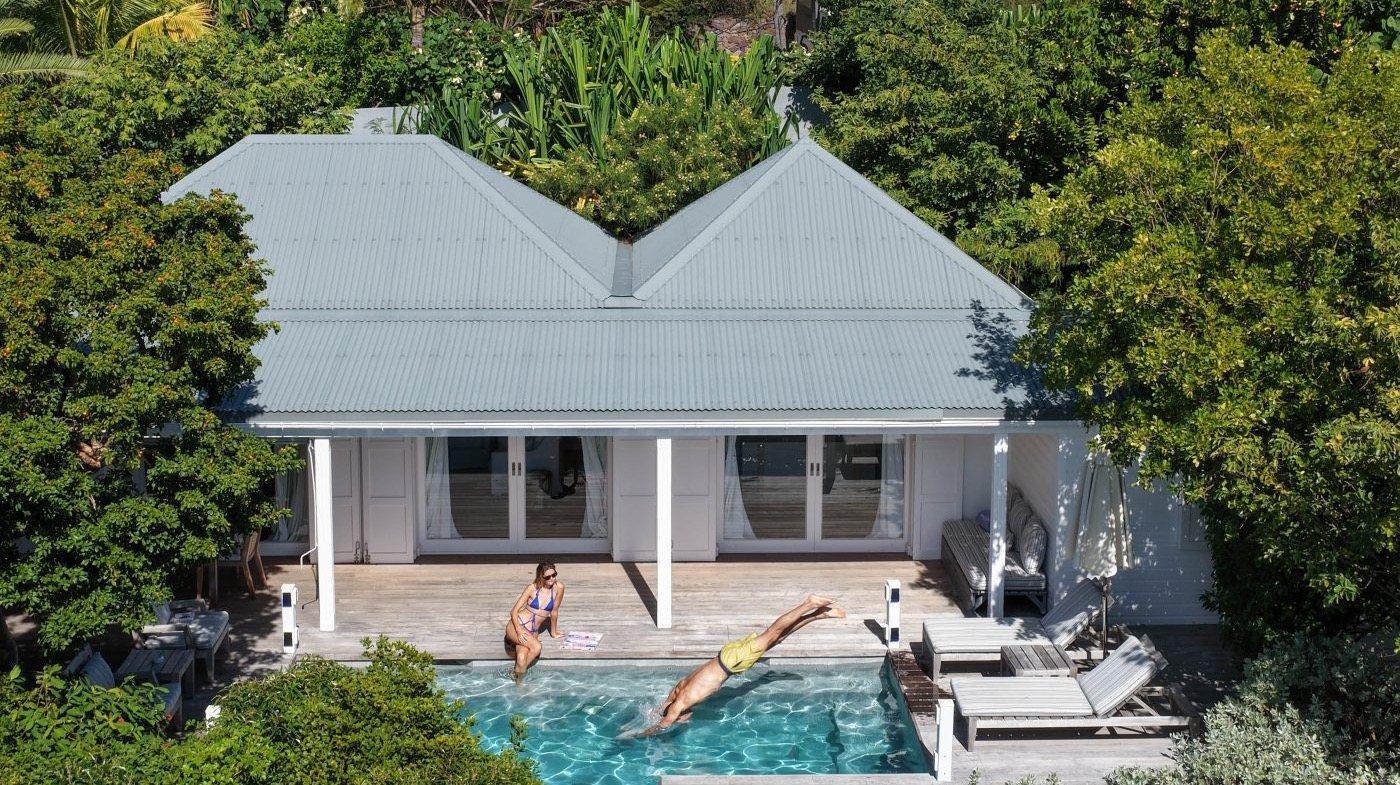 Villa suite with a private pool