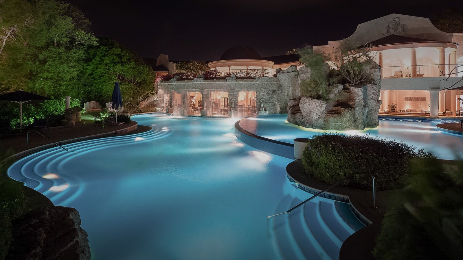Pool at night