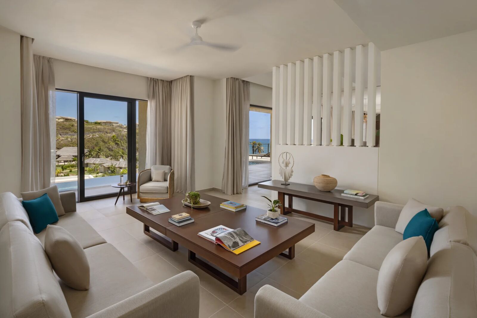 Two Bedroom Bay View Pool Villa living room