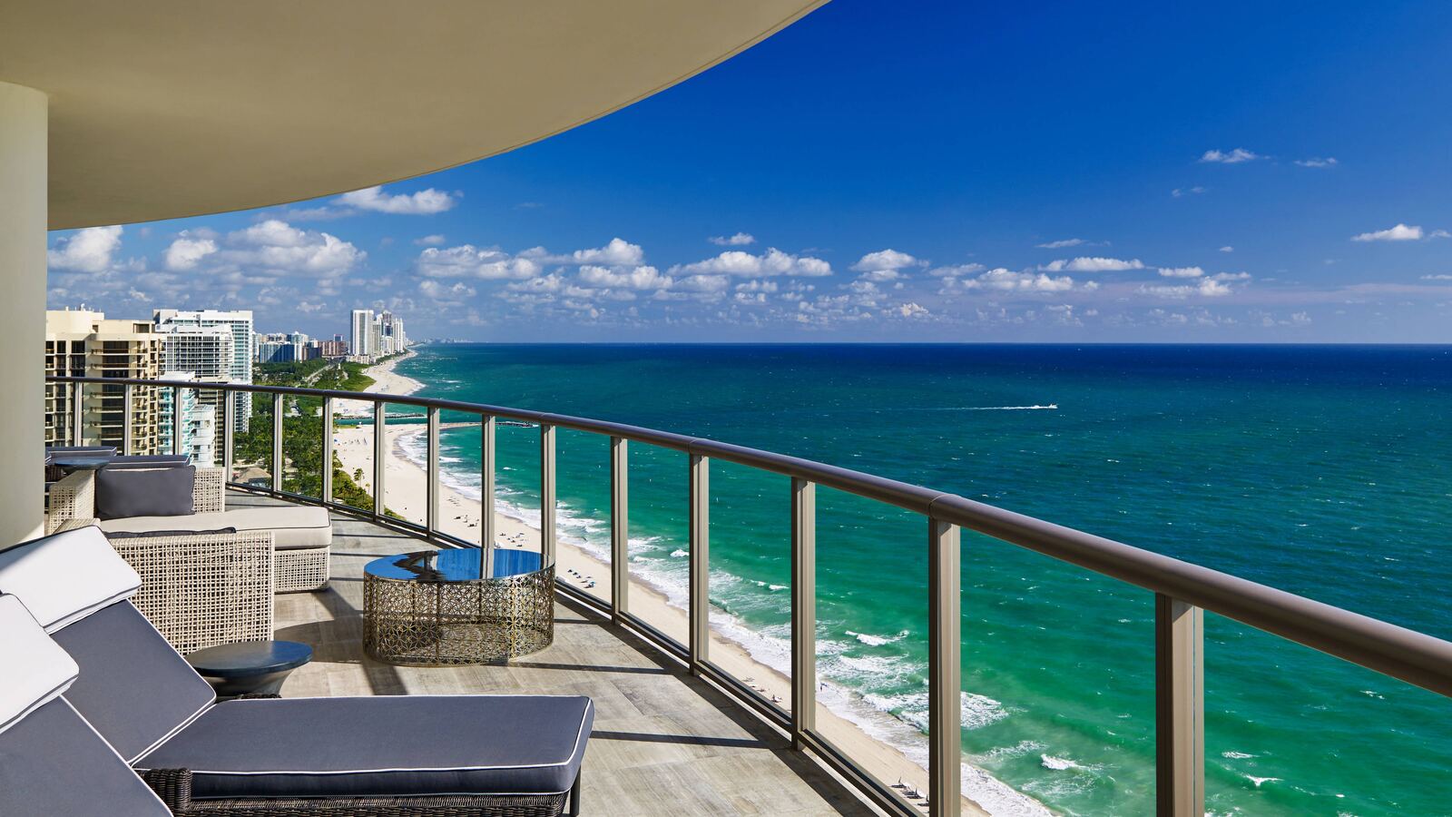 Suite terrace with loungers